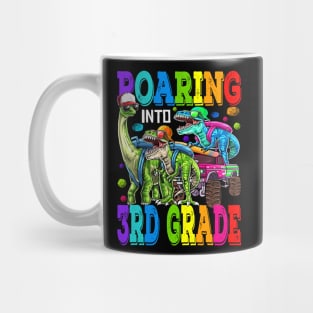 Roaring Into 3rd Grade Monster Truck Dinosaur Mug